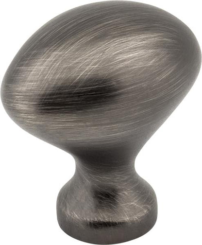 Elements - 1-1/8 Inch Overall Length Oval Merryville Cabinet Knob