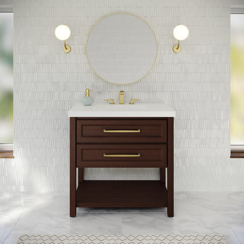 Jeffrey Alexander - Kipling 36 Inch W  Single Basin Bathroom Vanity Set