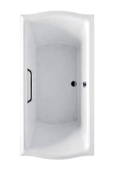 Toto - Clayton Acrylic Soaker 6032 Brushed Nickel Grab Bar
