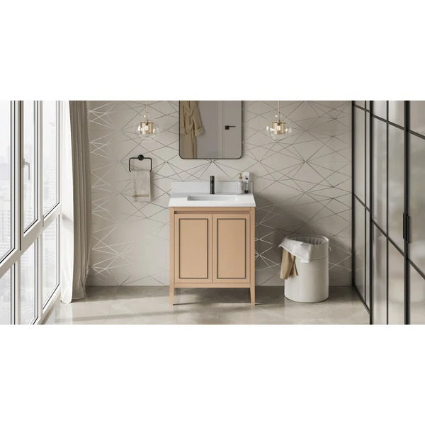 Jeffrey Alexander - Percival 30 Inch W  Single Basin Bathroom Vanity Set