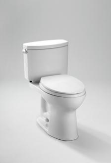 Toto - Drake II Two-Piece Elongated 1.28 GPF Universal Height Toilet with CEFIONTECT