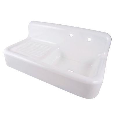 Maidstone - 42 Inch Cast Iron Sink With Drainboard