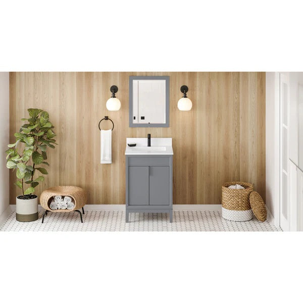 Jeffrey Alexander - Theodora 24 Inch W  Single Basin Bathroom Vanity Set