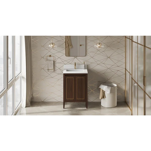 Jeffrey Alexander - Percival 24 Inch W  Single Basin Bathroom Vanity Set