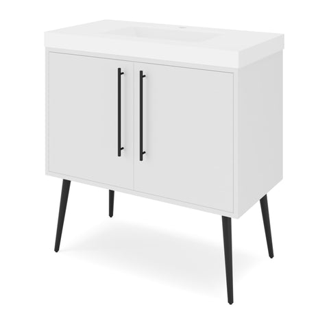 Jeffrey Alexander - Tempest 36 Inch W  Single Basin Bathroom Vanity Set