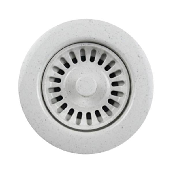 Hamat - 3-1/2 Inch  Speckled Granite Black Disposal Flange/Strainer