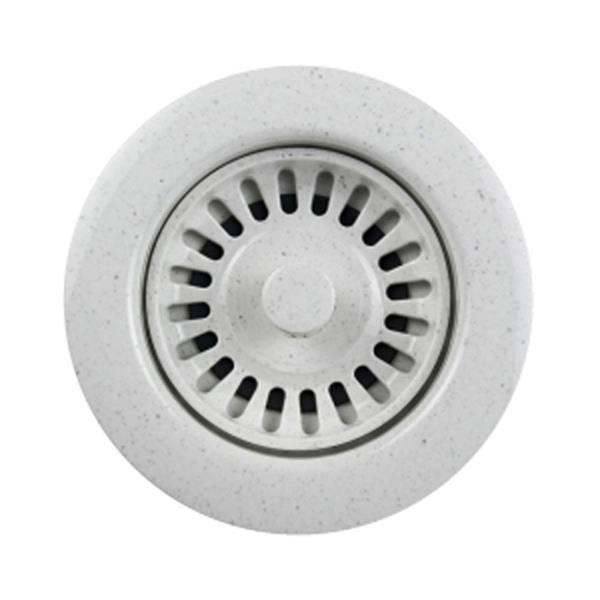 Hamat - 3-1/2 Inch  Speckled Granite Black Disposal Flange/Strainer