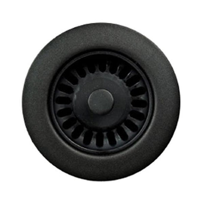 Hamat - 3-1/2 Inch  Speckled Granite Black Disposal Flange/Strainer