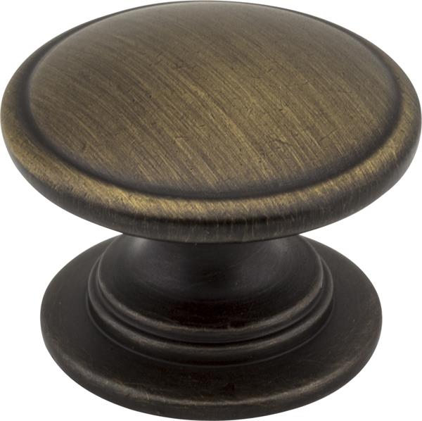 Jeffrey Alexander - 1-1/4 Inch Diameter Dark Bronze Durham Cabinet Knob
