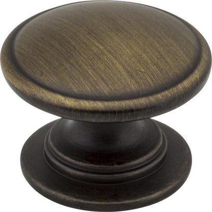 Jeffrey Alexander - 1-1/4 Inch Diameter Dark Bronze Durham Cabinet Knob