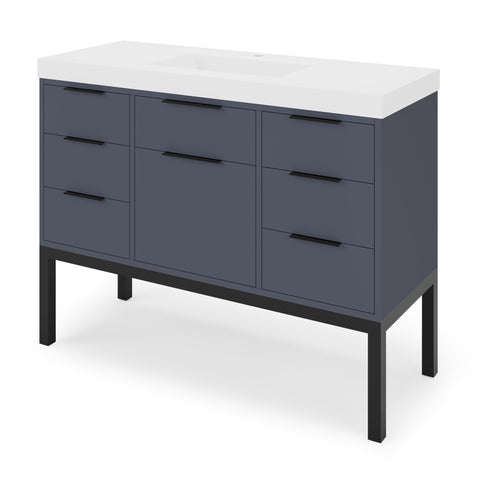 Jeffrey Alexander - Gardner 48 Inch W  Single Basin Bathroom Vanity Set