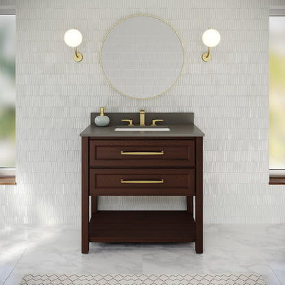 Jeffrey Alexander - Kipling 36 Inch W  Single Basin Bathroom Vanity Set