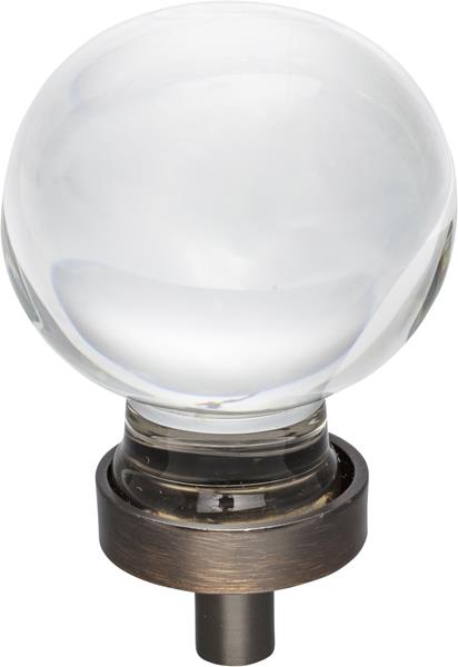 Jeffrey Alexander - 1-3/8 Inch Diameter Sphere Glass Harlow Cabinet Knob