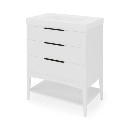 Jeffrey Alexander - Gardner 30 Inch W  Single Basin Bathroom Vanity Set