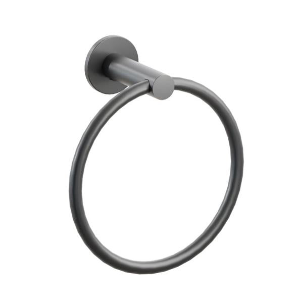 Emtek - Modern Tubular Brass Towel Ring 6-3/4 Inch