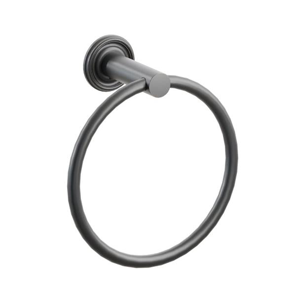 Emtek - Modern Tubular Brass Towel Ring 6-3/4 Inch