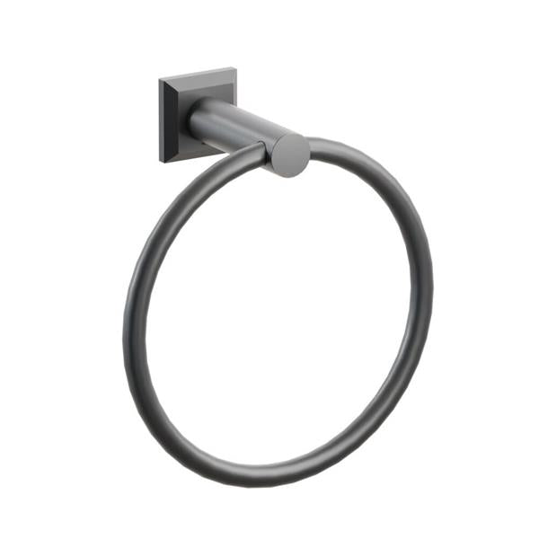 Emtek - Modern Tubular Brass Towel Ring 6-3/4 Inch