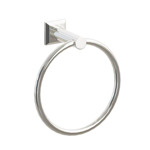 Emtek - Modern Tubular Brass Towel Ring 6-3/4 Inch