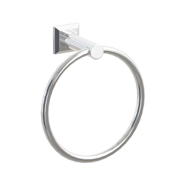 Emtek - Modern Tubular Brass Towel Ring 6-3/4 Inch
