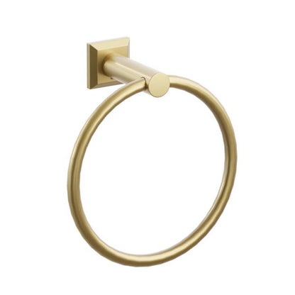 Emtek - Modern Tubular Brass Towel Ring 6-3/4 Inch