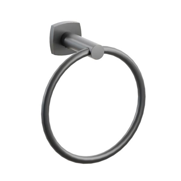 Emtek - Modern Tubular Brass Towel Ring 6-3/4 Inch