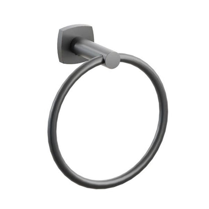 Emtek - Modern Tubular Brass Towel Ring 6-3/4 Inch