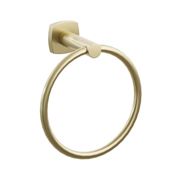 Emtek - Modern Tubular Brass Towel Ring 6-3/4 Inch