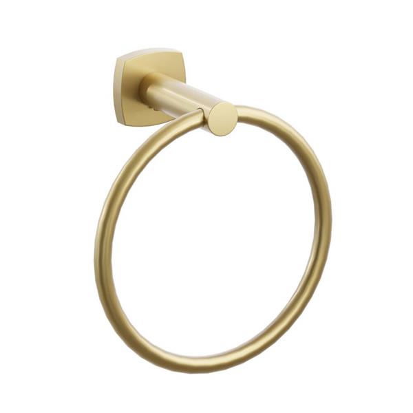 Emtek - Modern Tubular Brass Towel Ring 6-3/4 Inch
