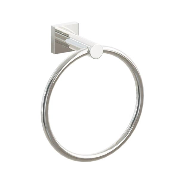 Emtek - Modern Tubular Brass Towel Ring 6-3/4 Inch