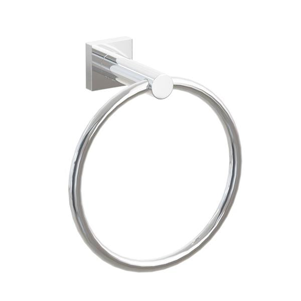 Emtek - Modern Tubular Brass Towel Ring 6-3/4 Inch