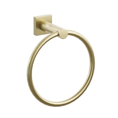 Emtek - Modern Tubular Brass Towel Ring 6-3/4 Inch