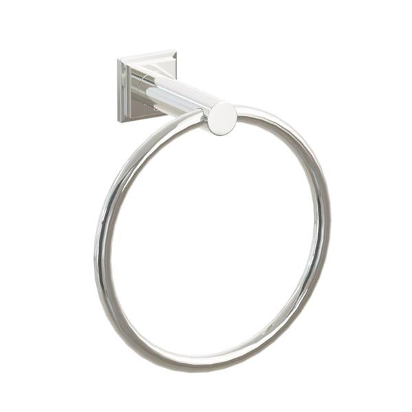 Emtek - Modern Tubular Brass Towel Ring 6-3/4 Inch