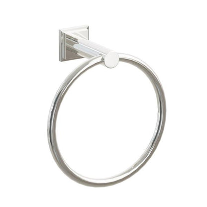 Emtek - Modern Tubular Brass Towel Ring 6-3/4 Inch