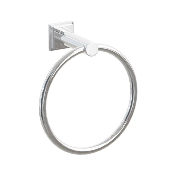 Emtek - Modern Tubular Brass Towel Ring 6-3/4 Inch