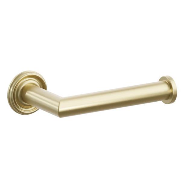 Emtek - Modern Tubular Brass Paper Holder, Single Post