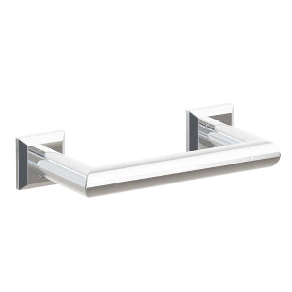 Emtek - Modern Tubular Brass Paper Holder, Pivoting Double Post