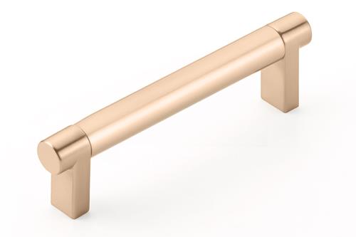Emtek - Select Cabinet Pull 4 In C-C, Rectangular Stem, Smooth Bar