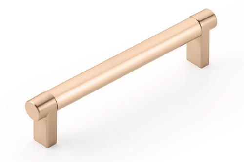 Emtek - Select Cabinet Pull 5 In C-C, Rectangular Stem, Smooth Bar