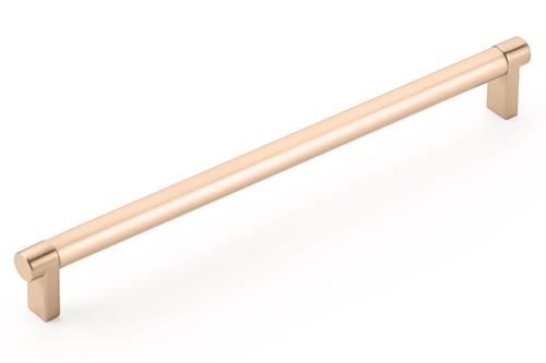 Emtek - Select Cabinet Pull 10 In C-C, Rectangular Stem, Smooth Bar