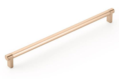 Emtek - Select Cabinet Pull 12 In C-C, Rectangular Stem, Smooth Bar
