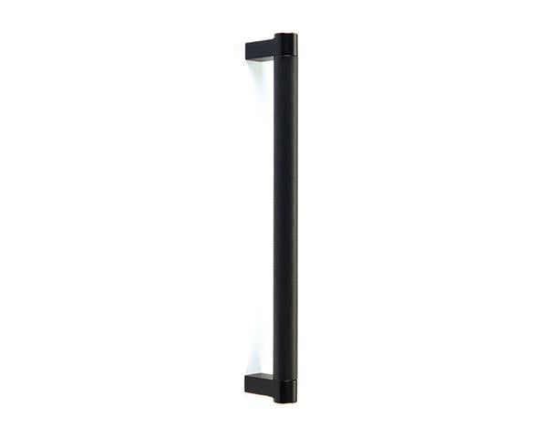 Emtek - Back to Back, Select Appliance Pull 18 Inch C-C, Rectangular Stem, Knurled Bar