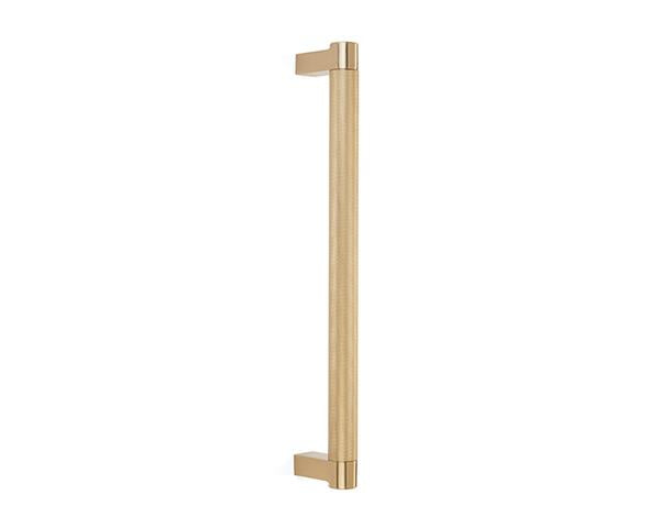 Emtek - Concealed Surface, Select Appliance Pull 18 Inch C-C, Rectangular Stem, Knurled Bar