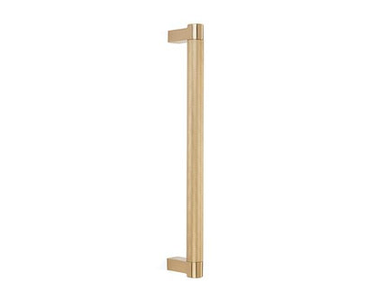 Emtek - Back to Back, Select Appliance Pull 18 Inch C-C, Rectangular Stem, Knurled Bar