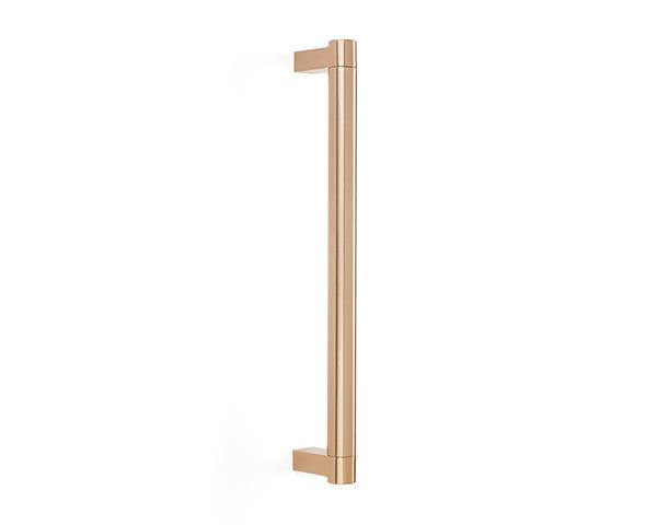 Emtek - Concealed Surface, Select Appliance Pull 18 Inch C-C, Rectangular Stem, Smooth Bar