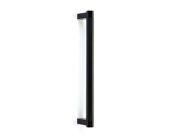 Emtek - Concealed Surface, Select Appliance Pull 18 Inch C-C, Rectangular Stem, Smooth Bar