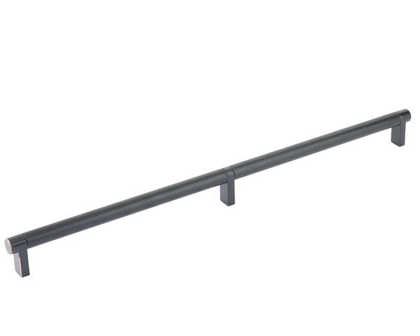 Emtek - Back to Back, Select Appliance Pull 24 Inch C-C, Rectangular Stem, Knurled Bar