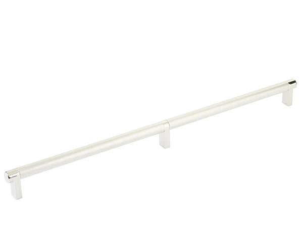 Emtek - Back to Back, Select Appliance Pull 24 Inch C-C, Rectangular Stem, Knurled Bar