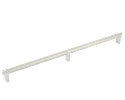 Emtek - Back to Back, Select Appliance Pull 24 Inch C-C, Rectangular Stem, Knurled Bar