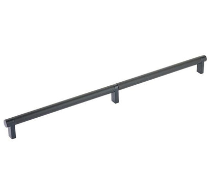 Emtek - Concealed Surface, Select Appliance Pull 24 Inch C-C, Rectangular Stem, Knurled Bar