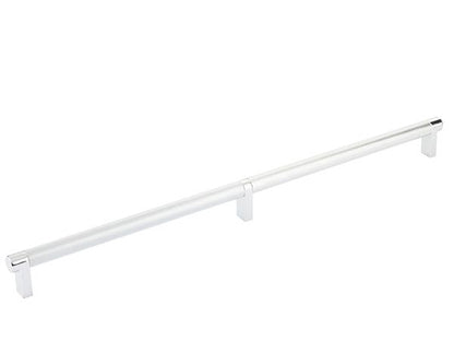 Emtek - Back to Back, Select Appliance Pull 24 Inch C-C, Rectangular Stem, Knurled Bar
